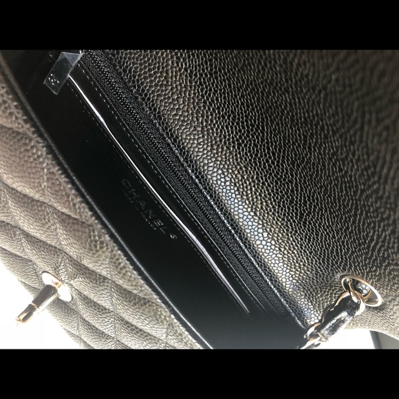 Chanel Black Caviar Rectangular Mini Flap - Picture 6 of 8